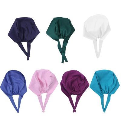 Unisex Stretch Disposable Scrub Caps , Nursing Bouffant Scrub Hat