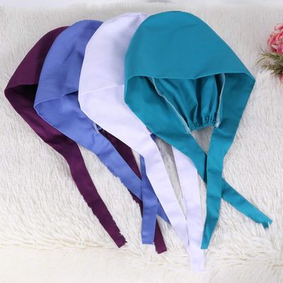 Unisex Stretch Disposable Scrub Caps , Nursing Bouffant Scrub Hat