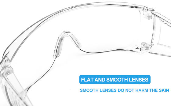 Windproof Medical Protective Goggles , Plastic Clear Medical Safety Glasses