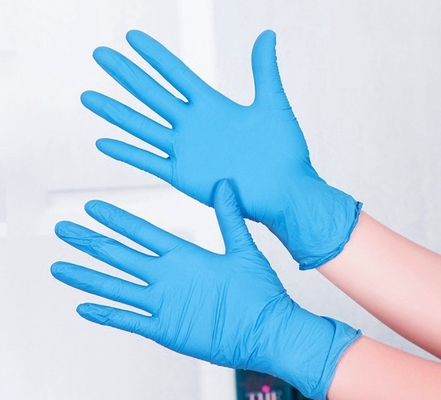4 Mil Disposable Examination Nitrile Gloves Powder Free For Laboratory