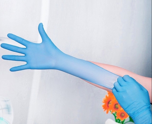 4 Mil Disposable Examination Nitrile Gloves Powder Free For Laboratory